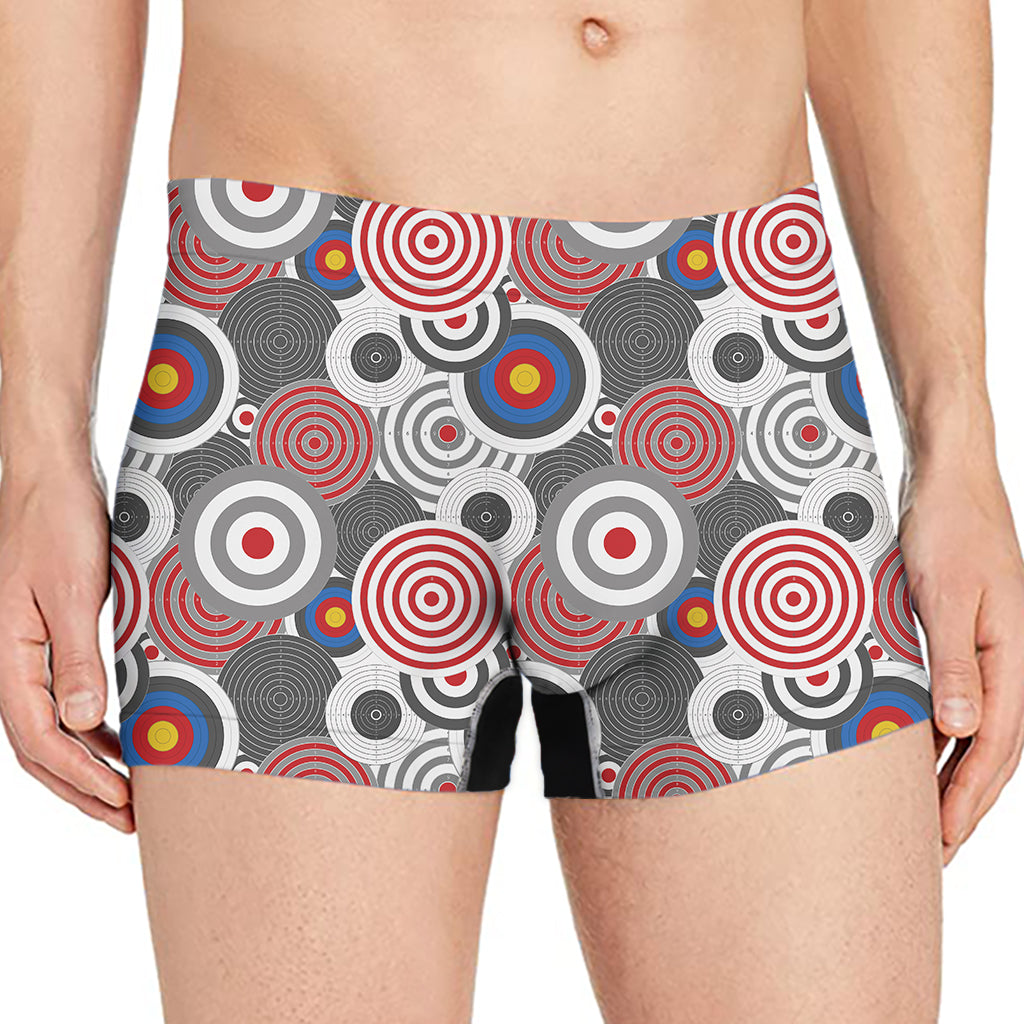 Bullseye Target Pattern Print Men's Boxer Briefs