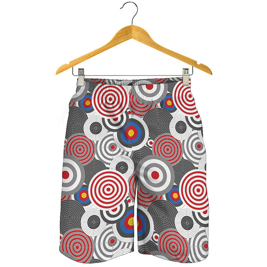 Bullseye Target Pattern Print Men's Shorts