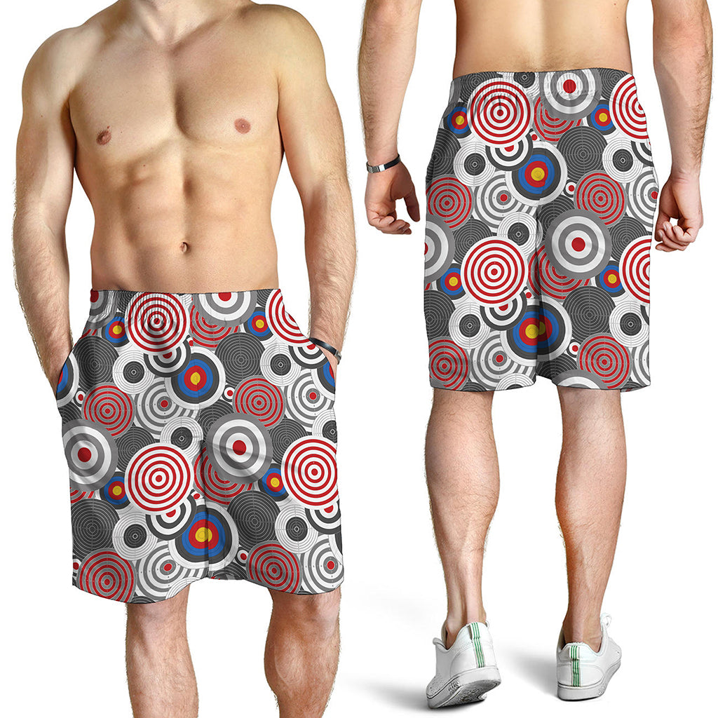 Bullseye Target Pattern Print Men's Shorts