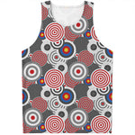 Bullseye Target Pattern Print Men's Tank Top