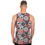 Bullseye Target Pattern Print Men's Tank Top