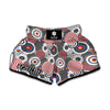 Bullseye Target Pattern Print Muay Thai Boxing Shorts