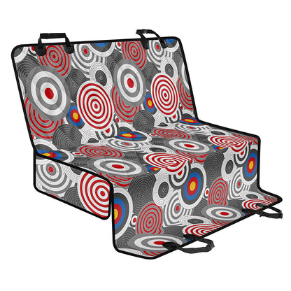 Bullseye Target Pattern Print Pet Car Back Seat Cover
