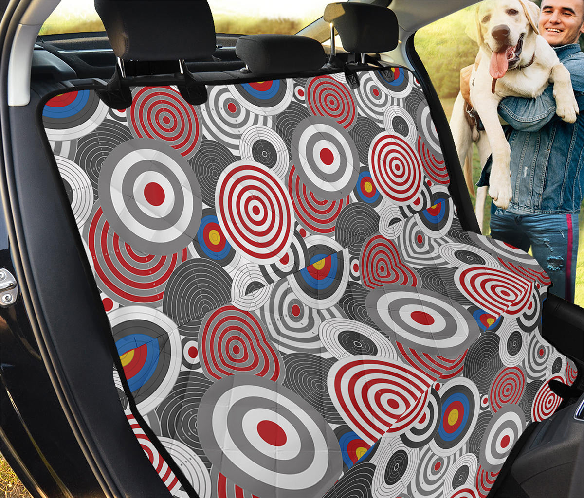 Bullseye Target Pattern Print Pet Car Back Seat Cover