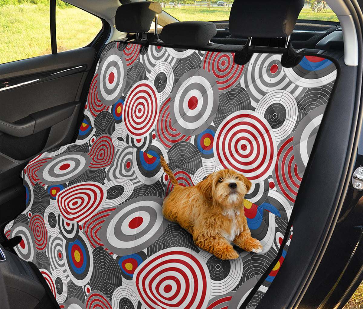 Bullseye Target Pattern Print Pet Car Back Seat Cover