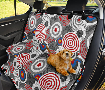 Bullseye Target Pattern Print Pet Car Back Seat Cover