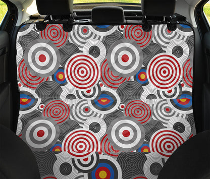 Bullseye Target Pattern Print Pet Car Back Seat Cover