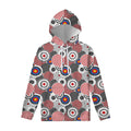 Bullseye Target Pattern Print Pullover Hoodie