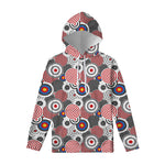 Bullseye Target Pattern Print Pullover Hoodie