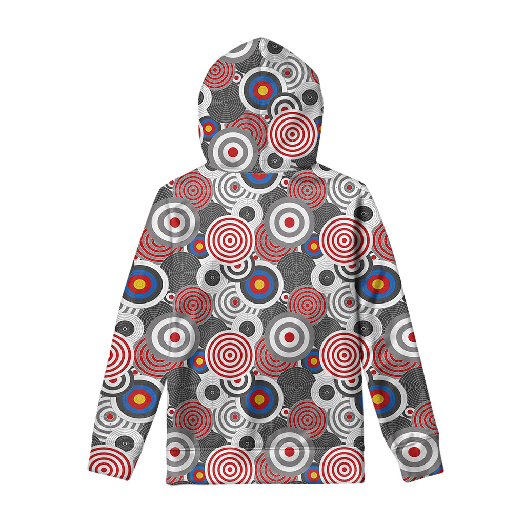 Bullseye Target Pattern Print Pullover Hoodie