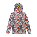Bullseye Target Pattern Print Pullover Hoodie
