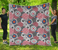 Bullseye Target Pattern Print Quilt