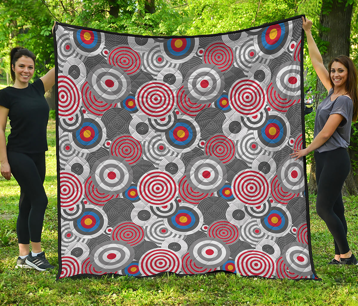 Bullseye Target Pattern Print Quilt