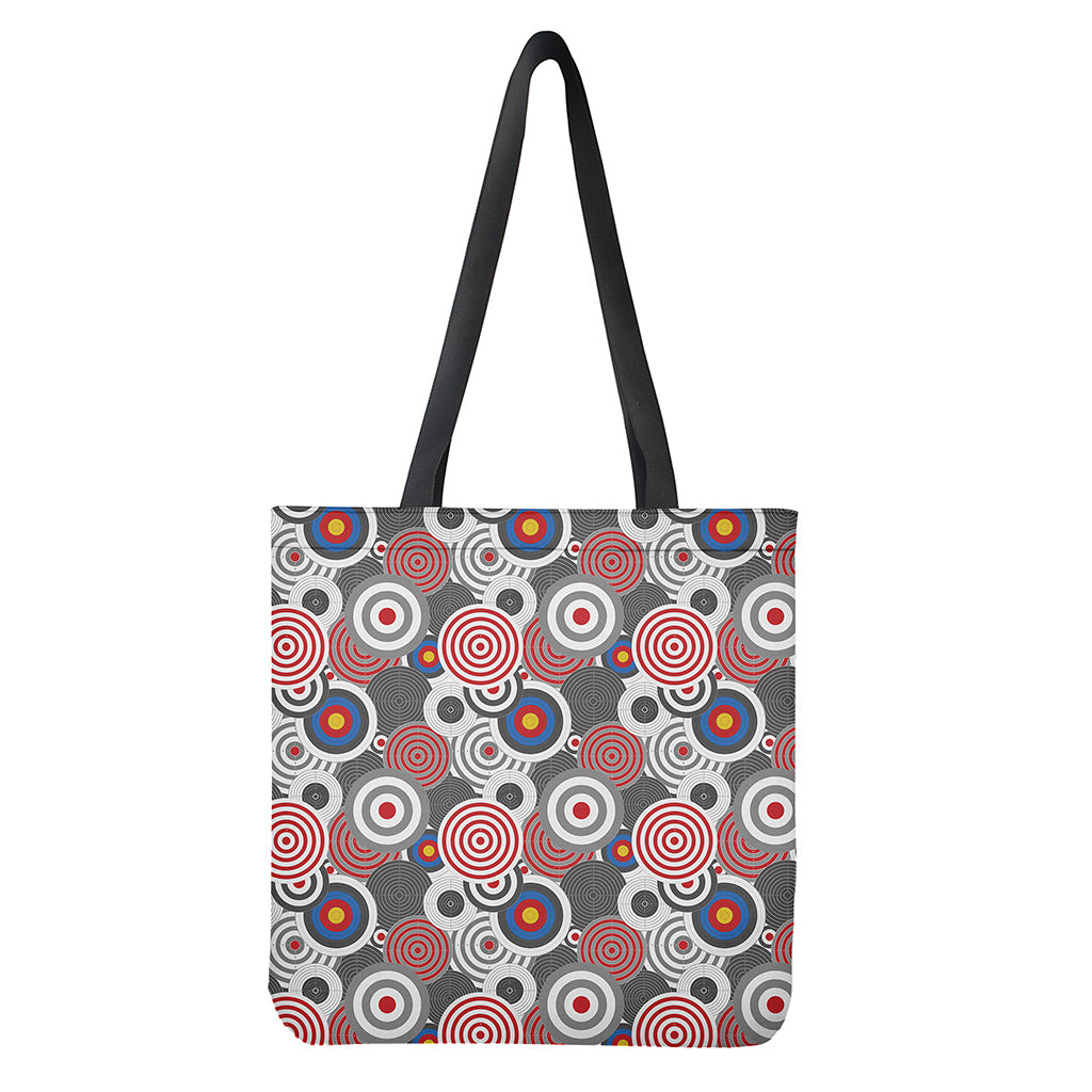 Bullseye Target Pattern Print Tote Bag