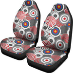 Bullseye Target Pattern Print Universal Fit Car Seat Covers