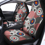 Bullseye Target Pattern Print Universal Fit Car Seat Covers