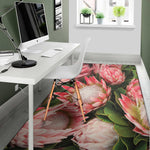 Bunches of Proteas Print Area Rug