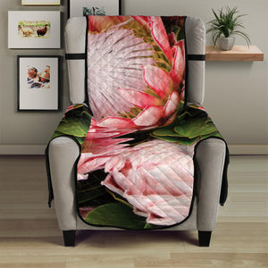 Bunches of Proteas Print Armchair Protector