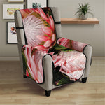 Bunches of Proteas Print Armchair Protector