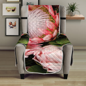 Bunches of Proteas Print Armchair Protector