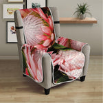 Bunches of Proteas Print Armchair Protector