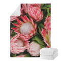Bunches of Proteas Print Blanket