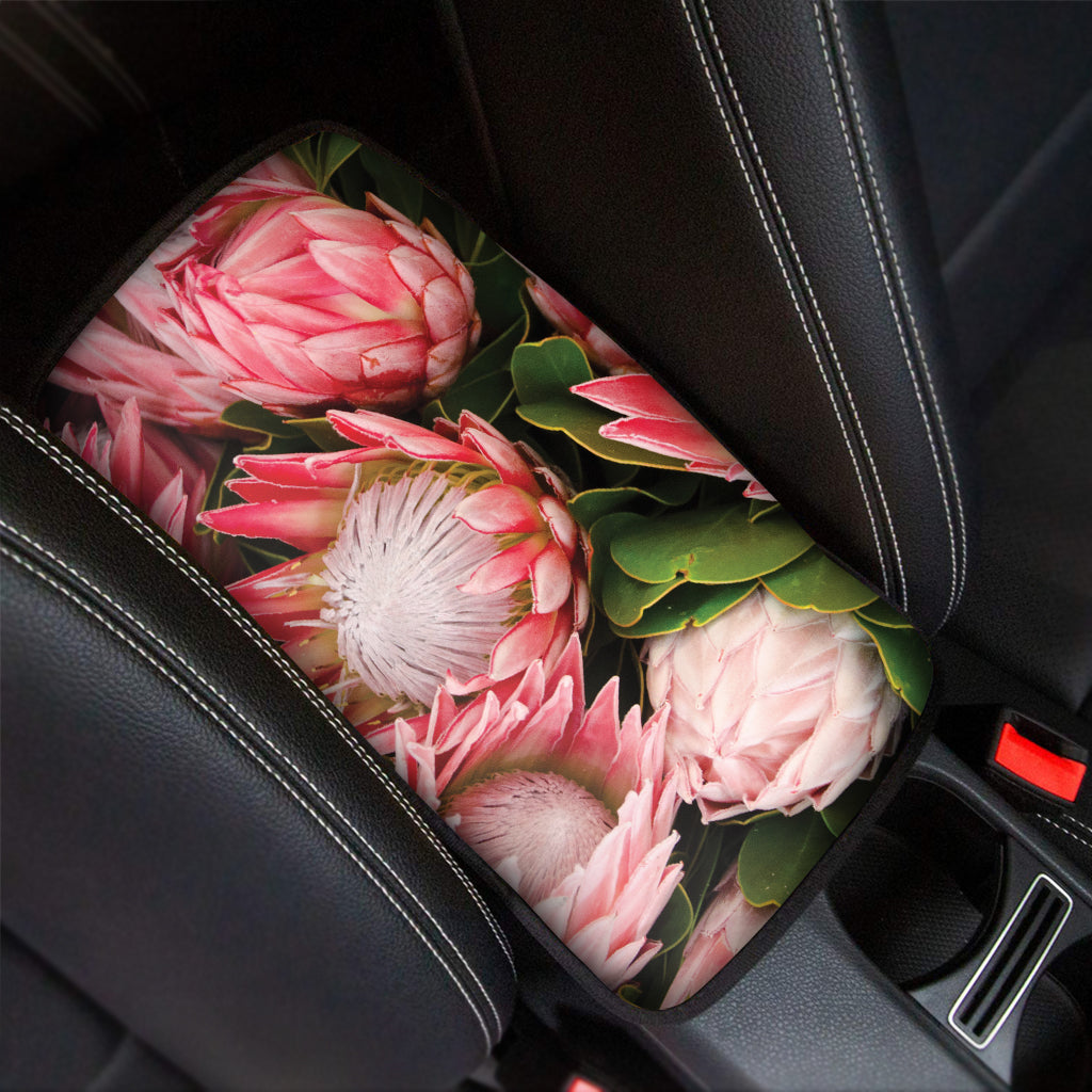 Bunches of Proteas Print Car Center Console Cover