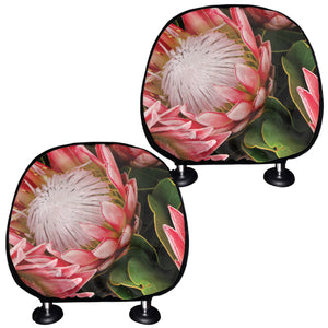 Bunches of Proteas Print Car Headrest Covers