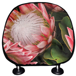 Bunches of Proteas Print Car Headrest Covers