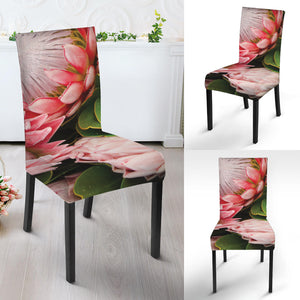 Bunches of Proteas Print Dining Chair Slipcover