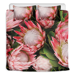 Bunches of Proteas Print Duvet Cover Bedding Set