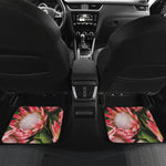 Bunches of Proteas Print Front and Back Car Floor Mats