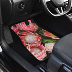 Bunches of Proteas Print Front and Back Car Floor Mats