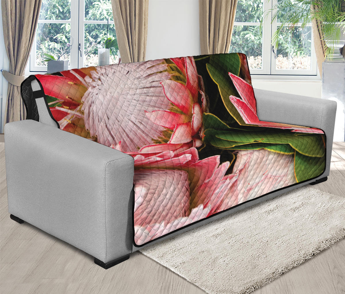 Bunches of Proteas Print Futon Protector