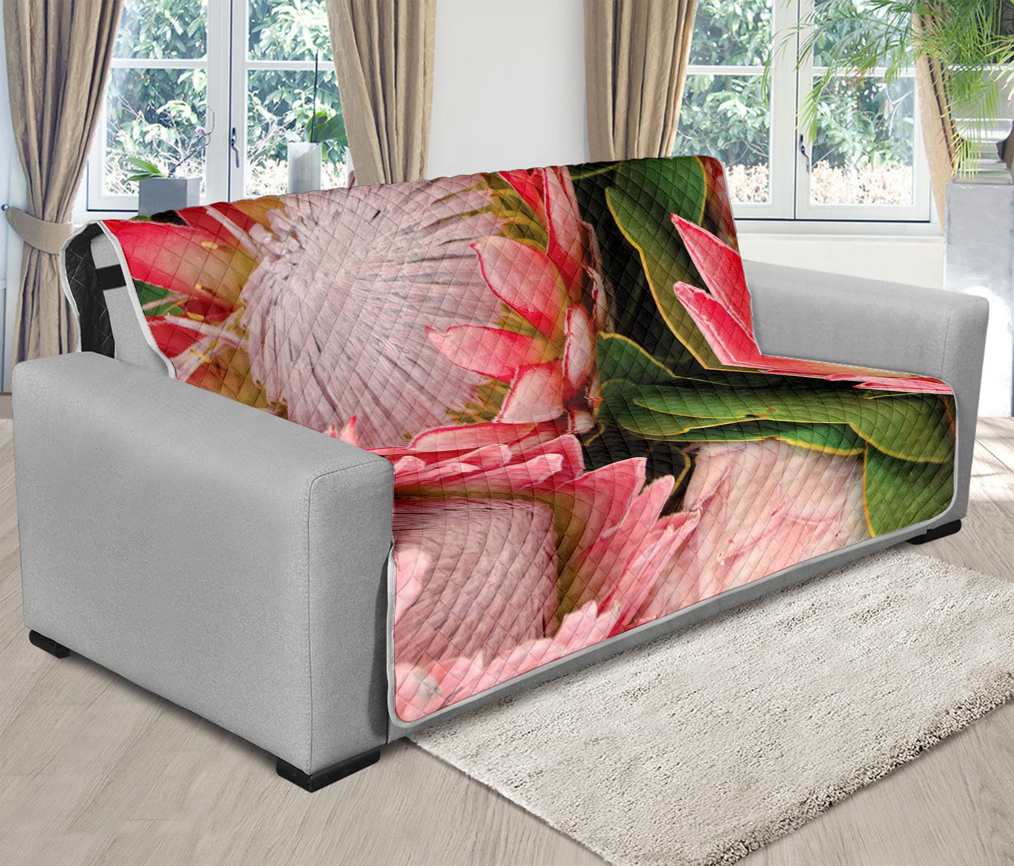 Bunches of Proteas Print Futon Protector