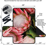 Bunches of Proteas Print Half Sofa Protector