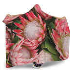 Bunches of Proteas Print Hooded Blanket