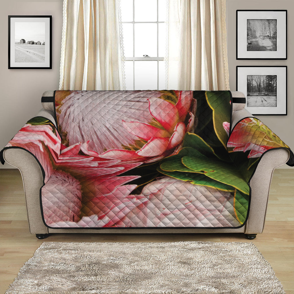 Bunches of Proteas Print Loveseat Protector