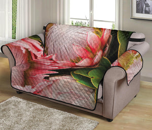 Bunches of Proteas Print Loveseat Protector