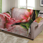 Bunches of Proteas Print Loveseat Protector