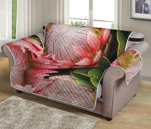 Bunches of Proteas Print Loveseat Protector