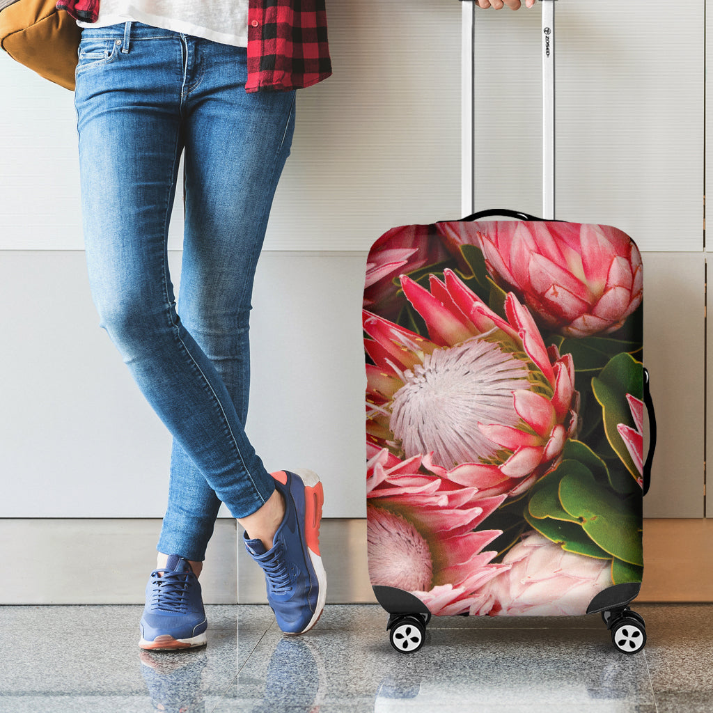 Bunches of Proteas Print Luggage Cover