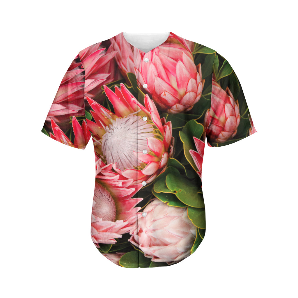 Bunches of Proteas Print Men's Baseball Jersey