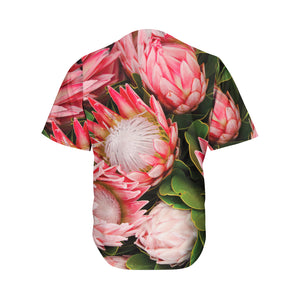 Bunches of Proteas Print Men's Baseball Jersey