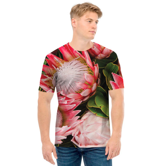 Bunches of Proteas Print Men's T-Shirt
