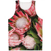 Bunches of Proteas Print Men's Tank Top