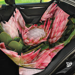 Bunches of Proteas Print Pet Car Back Seat Cover