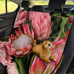 Bunches of Proteas Print Pet Car Back Seat Cover