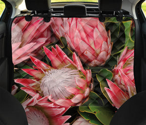 Bunches of Proteas Print Pet Car Back Seat Cover