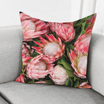 Bunches of Proteas Print Pillow Cover